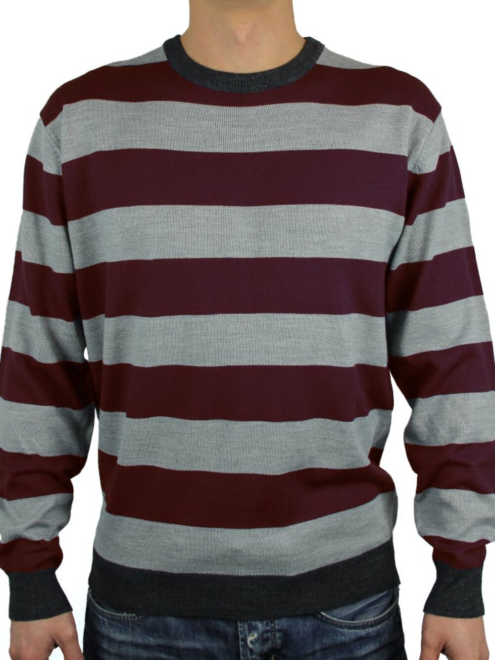 Striped Crew Neck Sweater